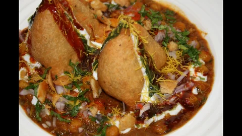 Samosa Chat - Bombay Grill Milton