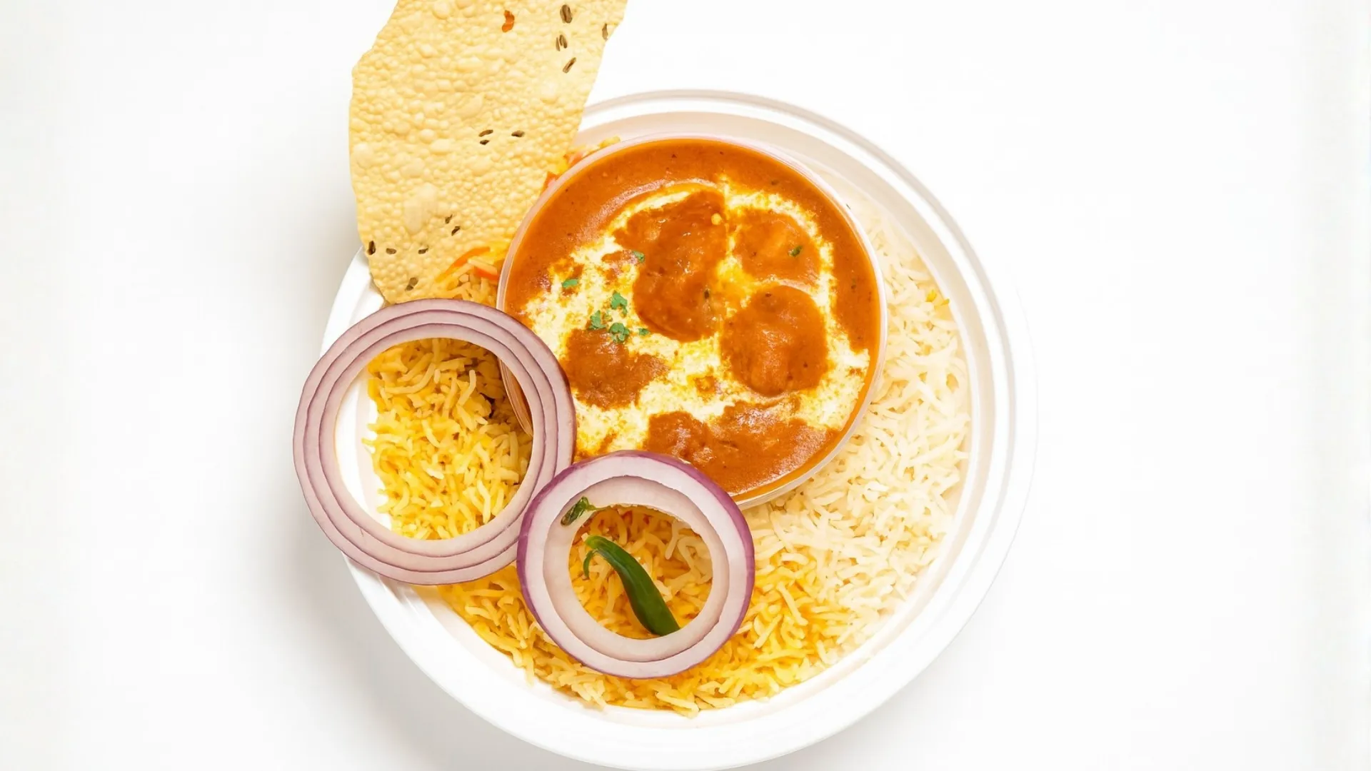 Butter Chicken With Rice Bowl - Bombay Grill Milton