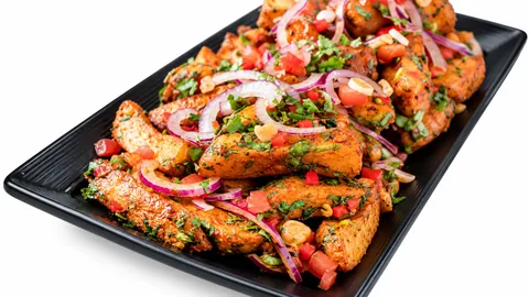 Indian Masala Loaded Fries - Bombay Grill Milton