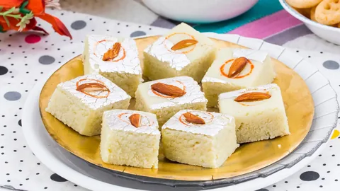 Badam Barfi(Almond)(1/2 LB) - Bombay Grill Milton