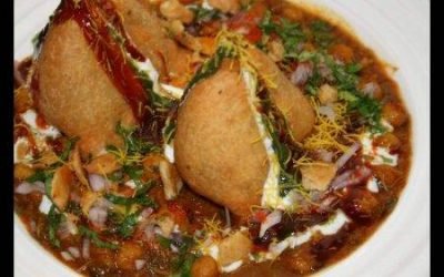 Samosa Chat (served hot) – Bombay Grill Milton Samosa Chat (served hot) - Bombay Grill Milton
